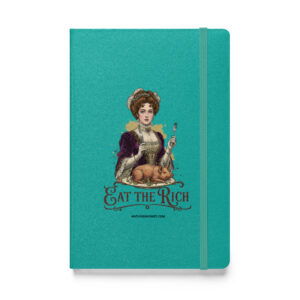 eat the rich hardcover bound notebook
