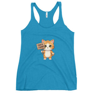 TRUCK FUMP! Kitten ,Women's Racerback Tank